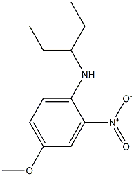  4-methoxy-2-nitro-N-(pentan-3-yl)aniline