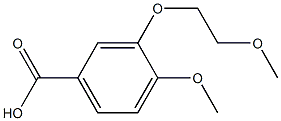 4-methoxy-3-(2-methoxyethoxy)benzoic acid Structure