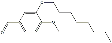 4-methoxy-3-(octyloxy)benzaldehyde,,结构式