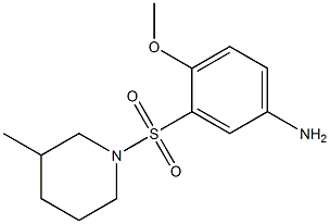 4-methoxy-3-[(3-methylpiperidine-1-)sulfonyl]aniline Struktur