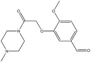 4-methoxy-3-[2-(4-methylpiperazin-1-yl)-2-oxoethoxy]benzaldehyde