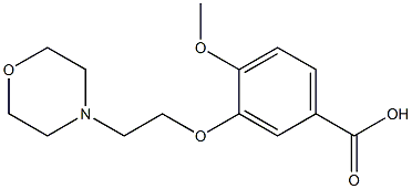 4-methoxy-3-[2-(morpholin-4-yl)ethoxy]benzoic acid 结构式