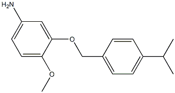 4-methoxy-3-{[4-(propan-2-yl)phenyl]methoxy}aniline,,结构式