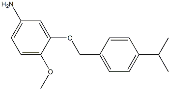  4-methoxy-3-{[4-(propan-2-yl)phenyl]methoxy}aniline