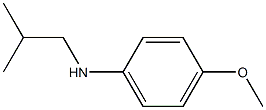 4-methoxy-N-(2-methylpropyl)aniline,,结构式
