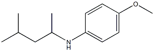 4-methoxy-N-(4-methylpentan-2-yl)aniline,,结构式