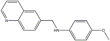 4-methoxy-N-(quinolin-6-ylmethyl)aniline Structure