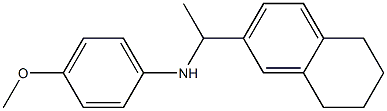 4-methoxy-N-[1-(5,6,7,8-tetrahydronaphthalen-2-yl)ethyl]aniline,,结构式