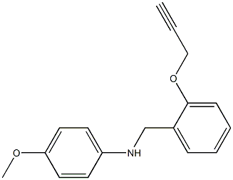 4-methoxy-N-{[2-(prop-2-yn-1-yloxy)phenyl]methyl}aniline Structure