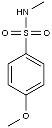 4-methoxy-N-methylbenzene-1-sulfonamide 化学構造式