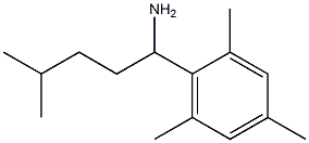 4-methyl-1-(2,4,6-trimethylphenyl)pentan-1-amine 结构式