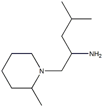 4-methyl-1-(2-methylpiperidin-1-yl)pentan-2-amine Struktur