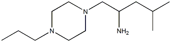 4-methyl-1-(4-propylpiperazin-1-yl)pentan-2-amine