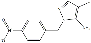 4-methyl-1-[(4-nitrophenyl)methyl]-1H-pyrazol-5-amine Struktur