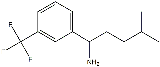 4-methyl-1-[3-(trifluoromethyl)phenyl]pentan-1-amine Struktur