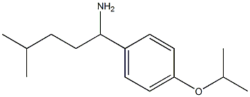 4-methyl-1-[4-(propan-2-yloxy)phenyl]pentan-1-amine|