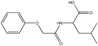 4-methyl-2-(2-phenoxyacetamido)pentanoic acid Structure