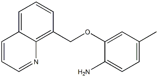 4-methyl-2-(quinolin-8-ylmethoxy)aniline Struktur