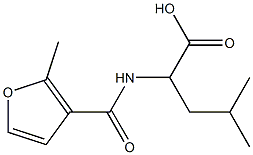 4-methyl-2-[(2-methyl-3-furoyl)amino]pentanoic acid,,结构式