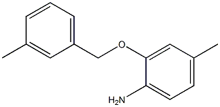 4-methyl-2-[(3-methylphenyl)methoxy]aniline Structure