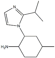 4-methyl-2-[2-(propan-2-yl)-1H-imidazol-1-yl]cyclohexan-1-amine,,结构式