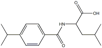  4-methyl-2-{[4-(propan-2-yl)phenyl]formamido}pentanoic acid