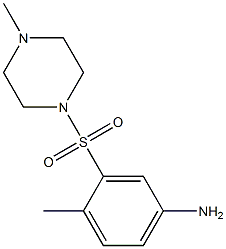 4-methyl-3-[(4-methylpiperazine-1-)sulfonyl]aniline Structure