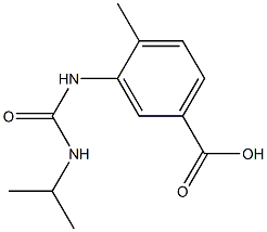 4-methyl-3-[(propan-2-ylcarbamoyl)amino]benzoic acid Structure