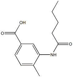 4-methyl-3-pentanamidobenzoic acid Structure