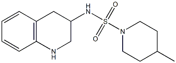 4-methyl-N-(1,2,3,4-tetrahydroquinolin-3-yl)piperidine-1-sulfonamide Struktur
