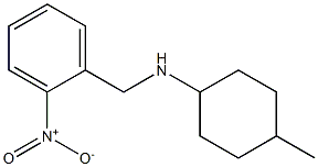4-methyl-N-[(2-nitrophenyl)methyl]cyclohexan-1-amine,,结构式