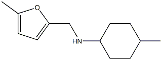 4-methyl-N-[(5-methylfuran-2-yl)methyl]cyclohexan-1-amine Struktur