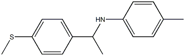 4-methyl-N-{1-[4-(methylsulfanyl)phenyl]ethyl}aniline Struktur