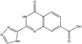 4-oxo-2-(4H-1,2,4-triazol-3-yl)-3,4-dihydroquinazoline-7-carboxylic acid Structure