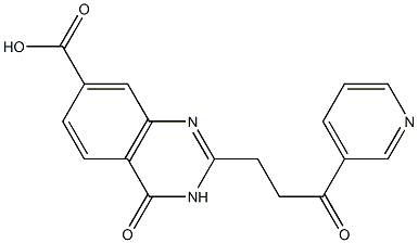 4-oxo-2-[3-oxo-3-(pyridin-3-yl)propyl]-3,4-dihydroquinazoline-7-carboxylic acid Structure