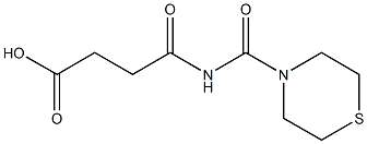 4-oxo-4-(thiomorpholin-4-ylcarbonylamino)butanoic acid Struktur