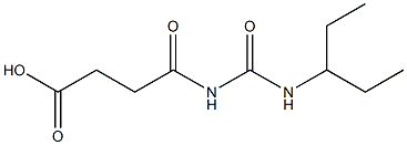 4-oxo-4-[(pentan-3-ylcarbamoyl)amino]butanoic acid Structure