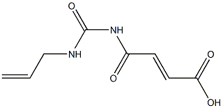 4-oxo-4-[(prop-2-en-1-ylcarbamoyl)amino]but-2-enoic acid 化学構造式