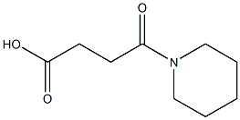 4-oxo-4-piperidin-1-ylbutanoic acid Struktur