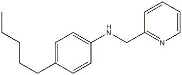 4-pentyl-N-(pyridin-2-ylmethyl)aniline Structure