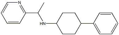 4-phenyl-N-[1-(pyridin-2-yl)ethyl]cyclohexan-1-amine 化学構造式