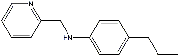 4-propyl-N-(pyridin-2-ylmethyl)aniline Structure