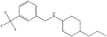 4-propyl-N-{[3-(trifluoromethyl)phenyl]methyl}cyclohexan-1-amine 结构式