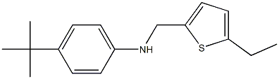 4-tert-butyl-N-[(5-ethylthiophen-2-yl)methyl]aniline Structure