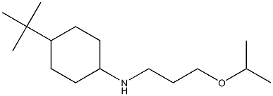 4-tert-butyl-N-[3-(propan-2-yloxy)propyl]cyclohexan-1-amine 结构式