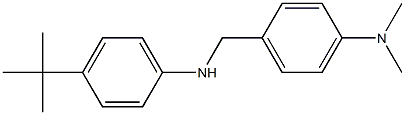 4-tert-butyl-N-{[4-(dimethylamino)phenyl]methyl}aniline 结构式