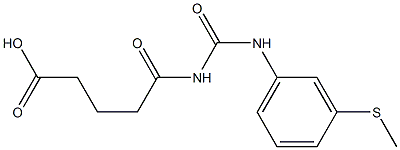 5-({[3-(methylsulfanyl)phenyl]carbamoyl}amino)-5-oxopentanoic acid