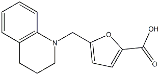 5-(1,2,3,4-tetrahydroquinolin-1-ylmethyl)furan-2-carboxylic acid,,结构式