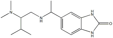 5-(1-{[2-(dimethylamino)-3-methylbutyl]amino}ethyl)-2,3-dihydro-1H-1,3-benzodiazol-2-one,,结构式