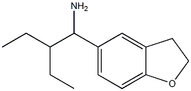 5-(1-amino-2-ethylbutyl)-2,3-dihydro-1-benzofuran Structure